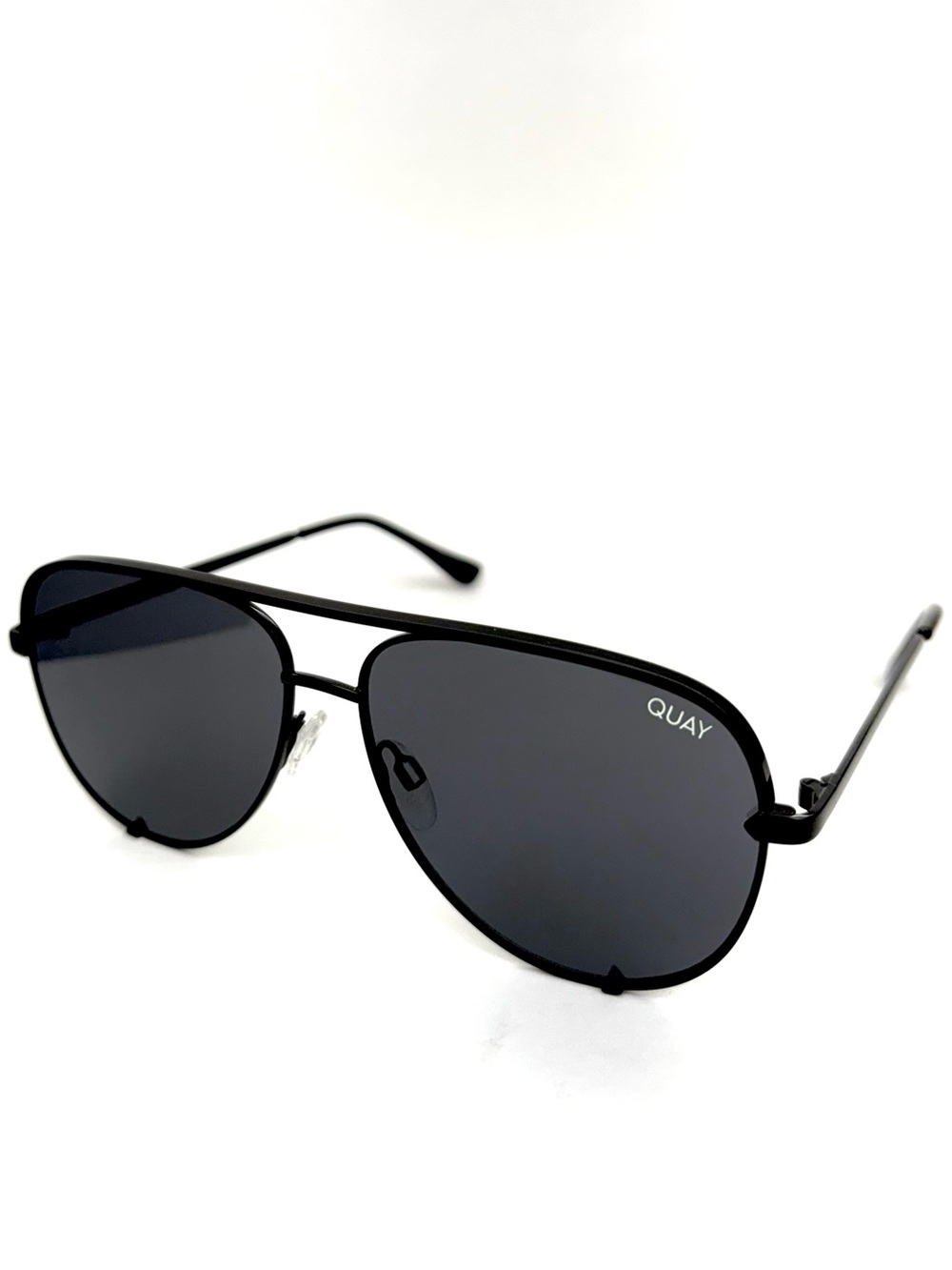 Quay Australia ‘High Key Mini’ Black Aviator Sunglasses